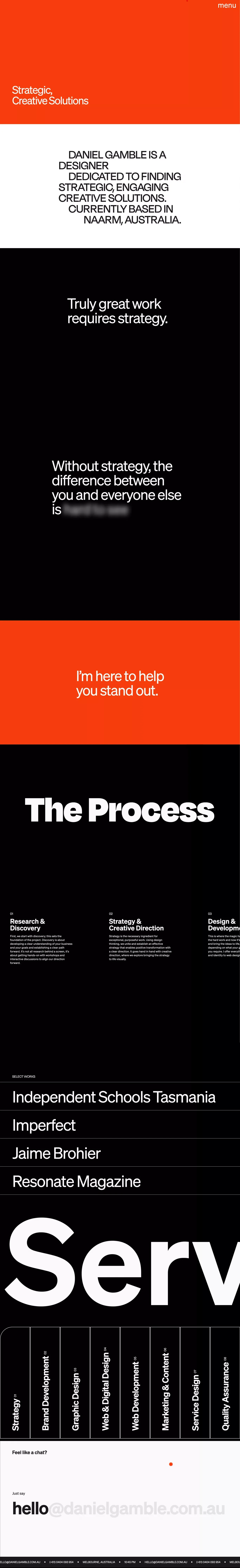 Daniel Gamble — Strategic Branding and Design | Melbourne - Portfolio design
