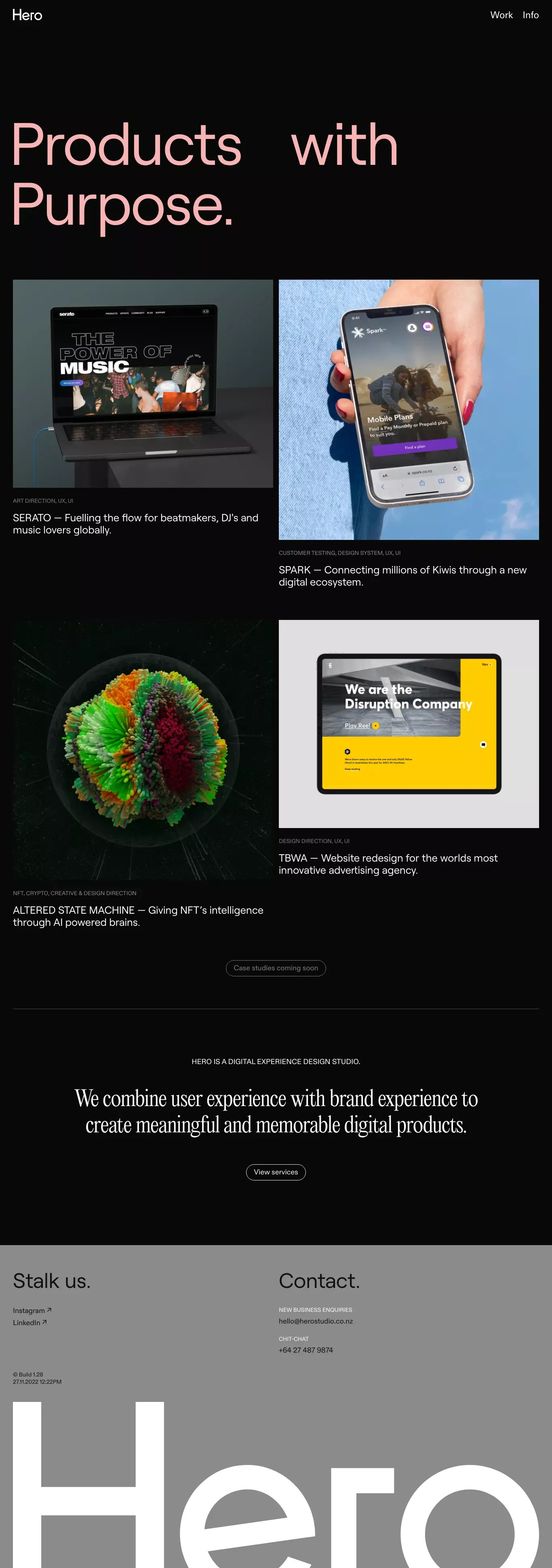 Hero - Portfolio design