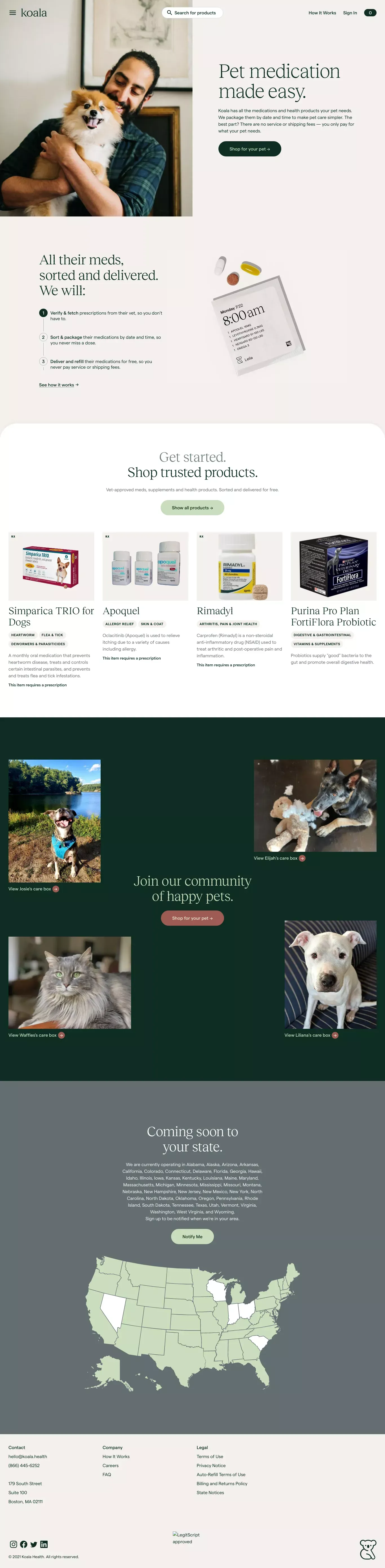 Koala Health - Landing design
