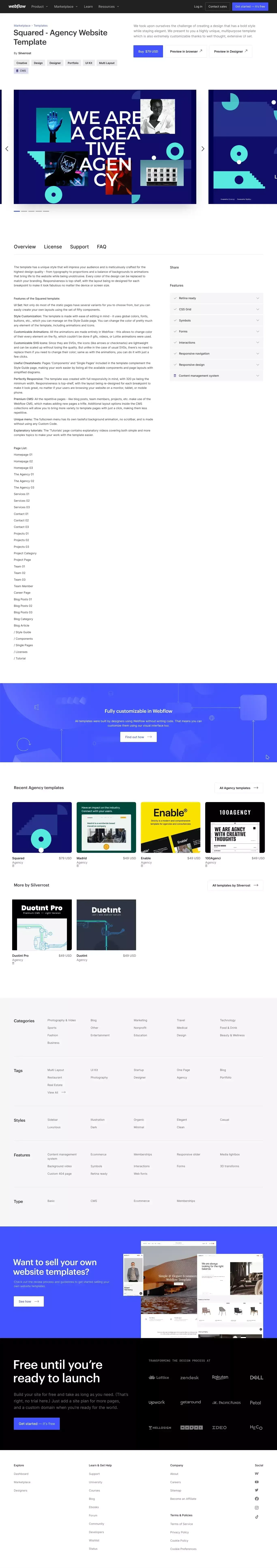 Squared - Agency HTML5 Responsive Website Template - website design