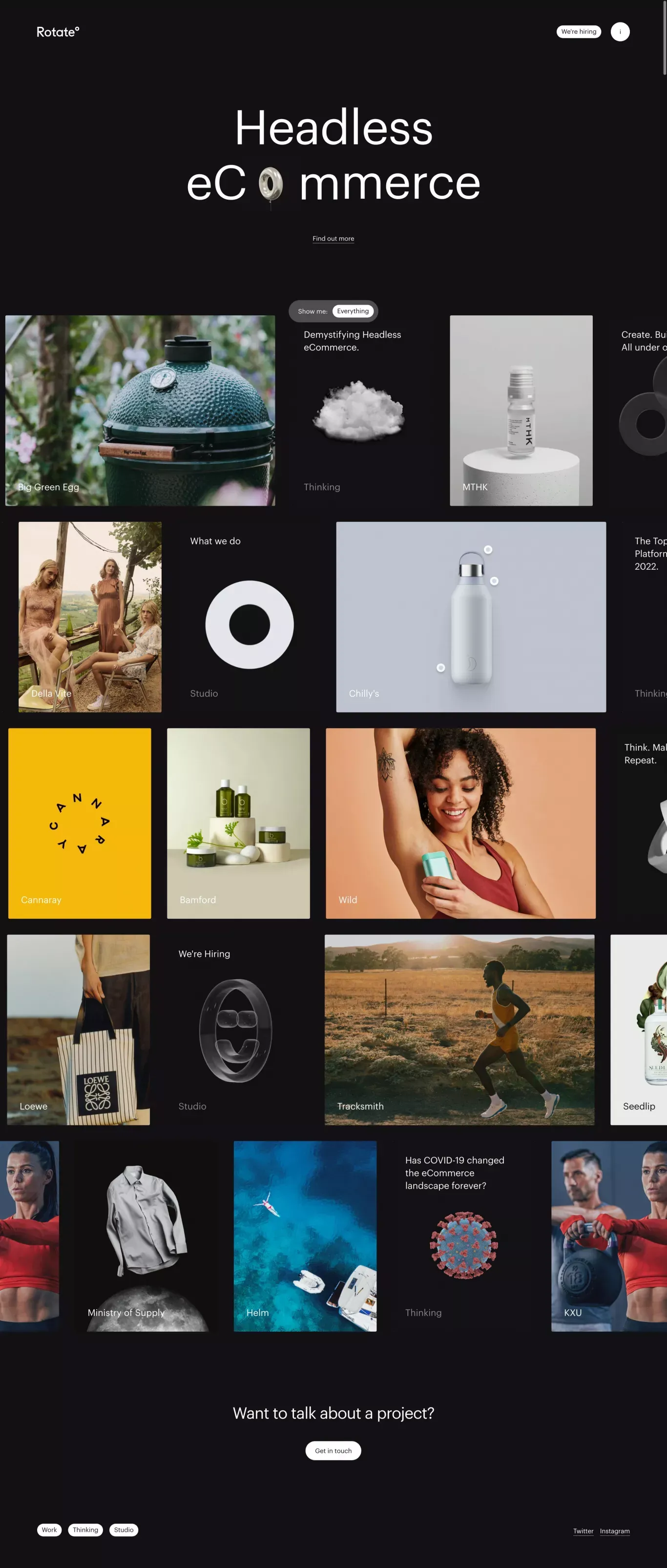 RotateÂ° - Portfolio design