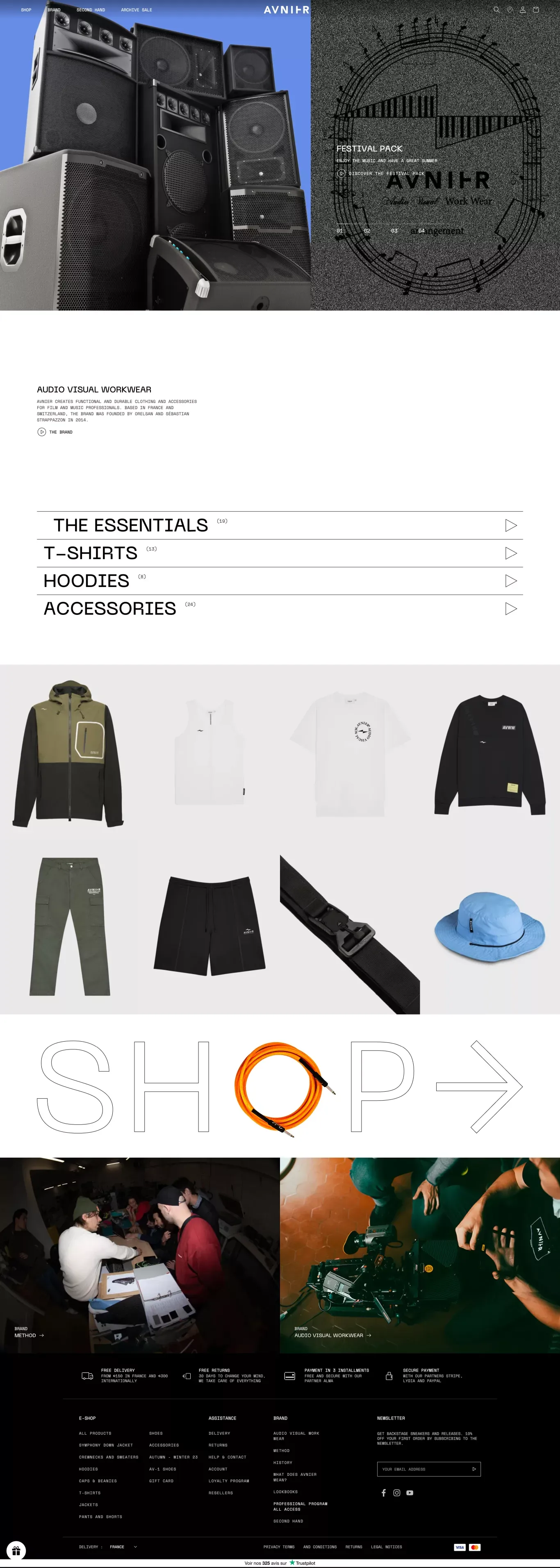 AVNIER - Ecommerce design