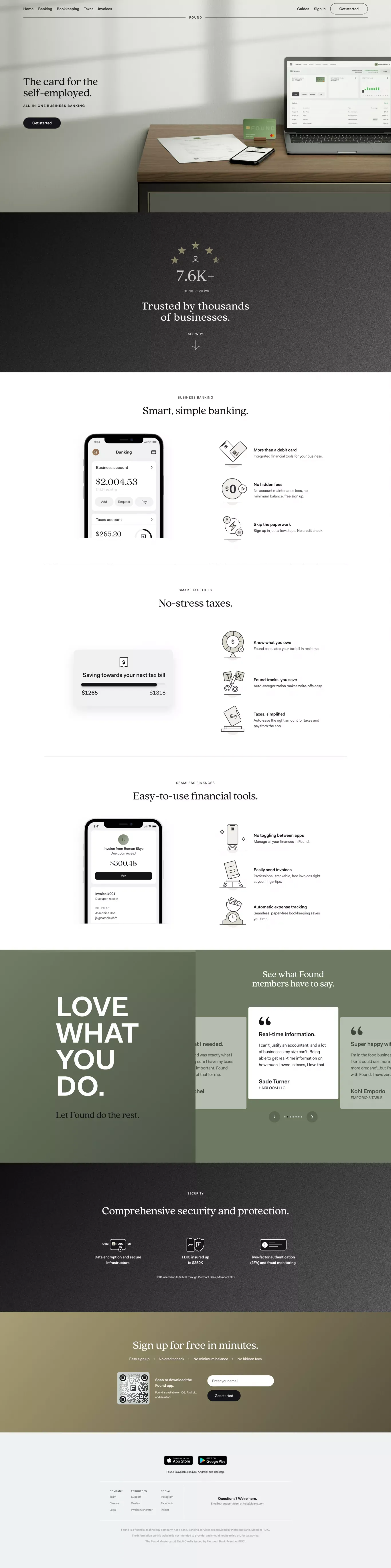 Just a moment... - Landing design