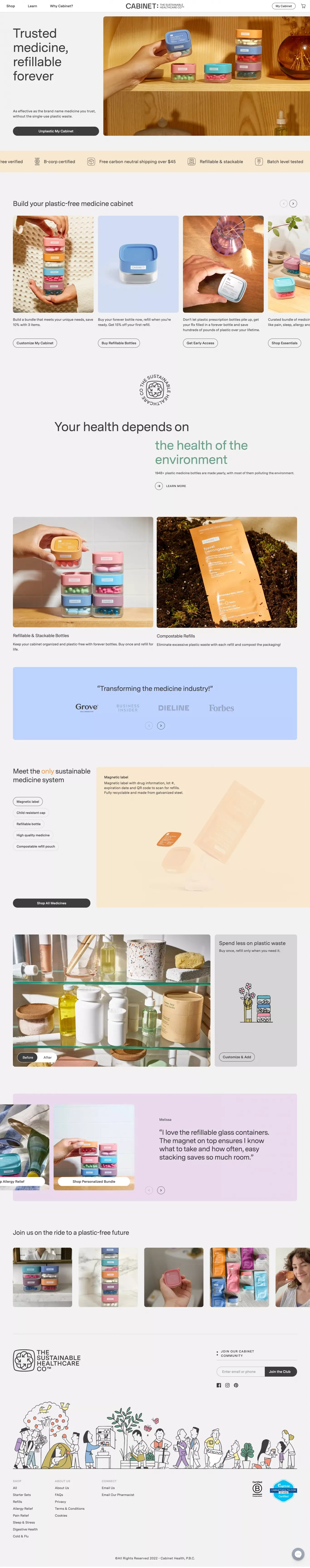 Over the Counter Pills Online | Medications Online Store | Cabinet - Ecommerce design