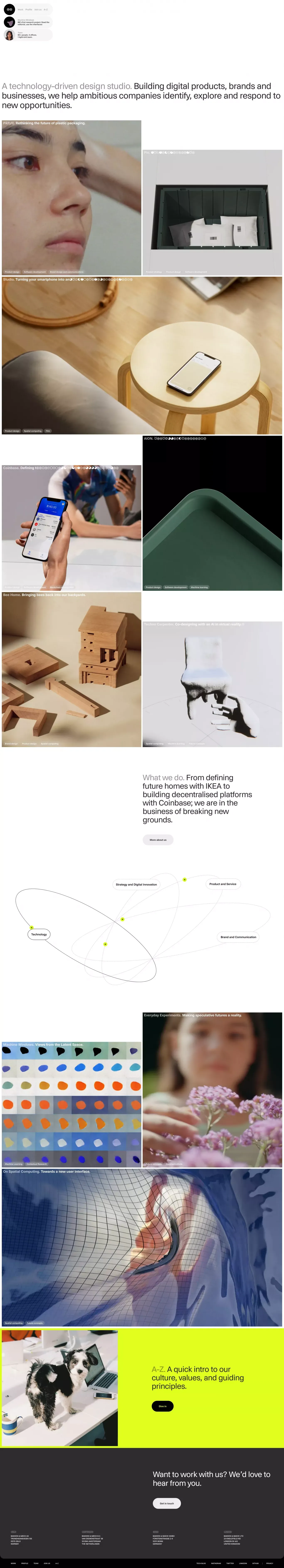 Bakken & Bæck - Portfolio design