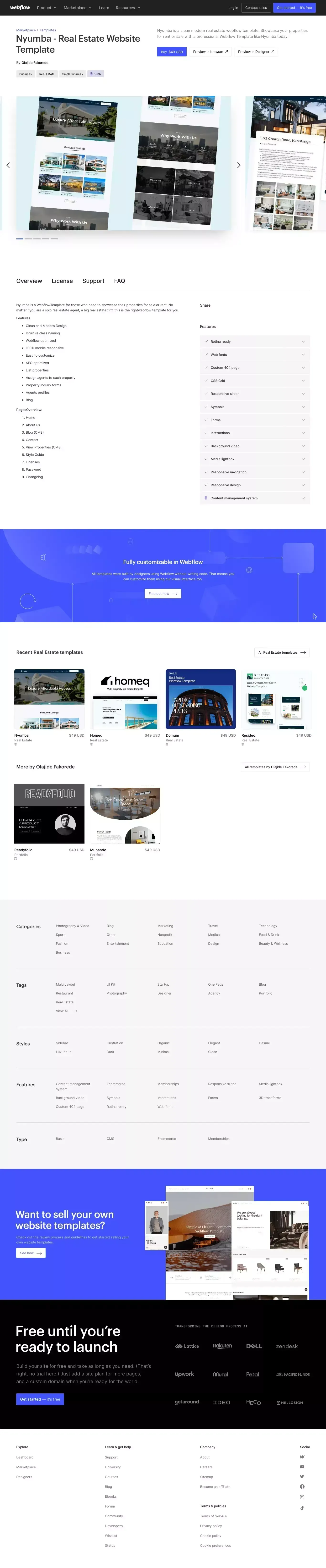 Nyumba - Real Estate HTML5 Responsive Website Template - website design