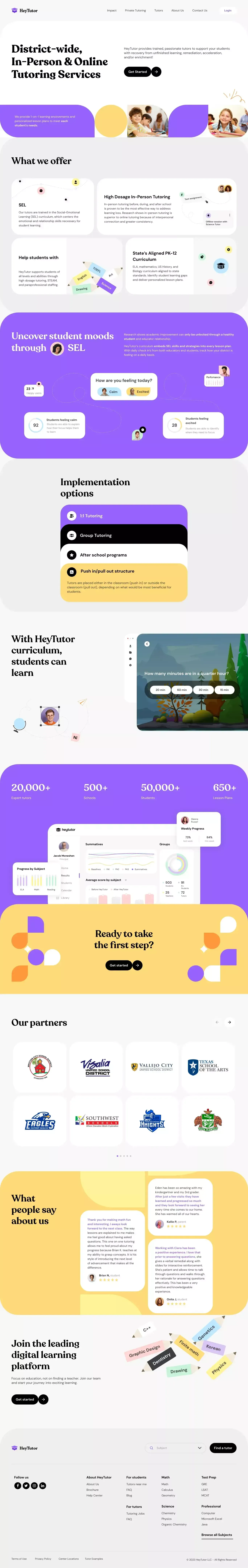District-wide, In-Person & Online Tutoring | HeyTutor - Other design