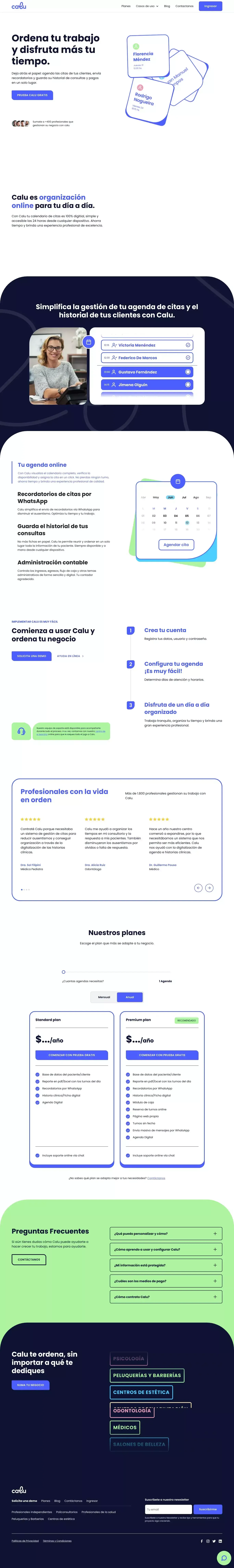 Ordena tu trabajo y disfruta más tu tiempo. - Landing design
