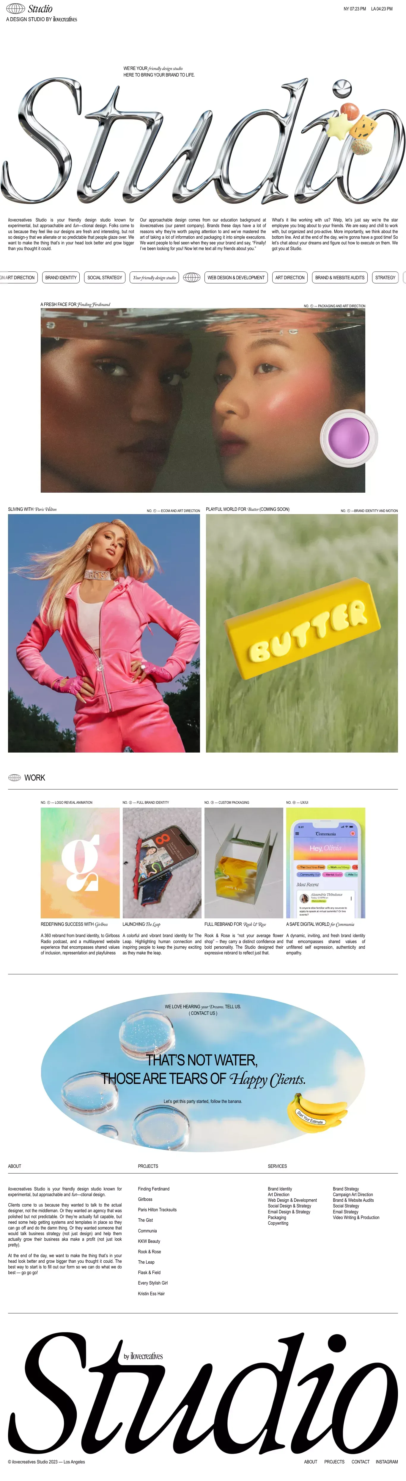 ilovecreatives Studio - Portfolio design