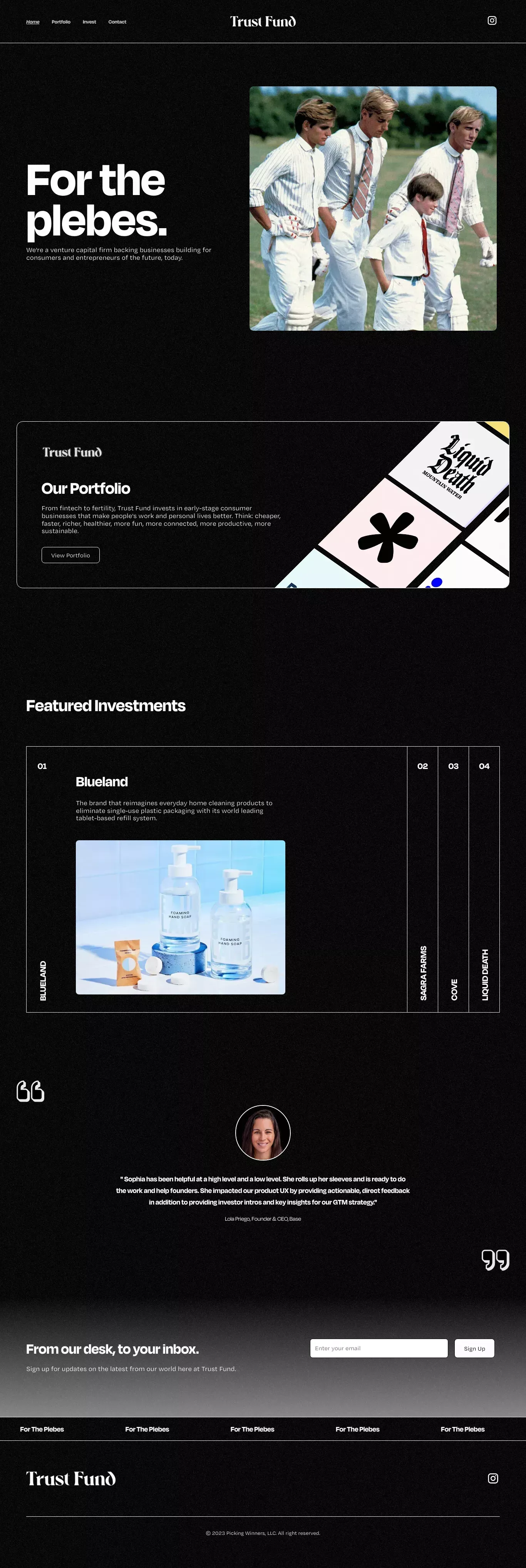 Trust Fund - Portfolio design