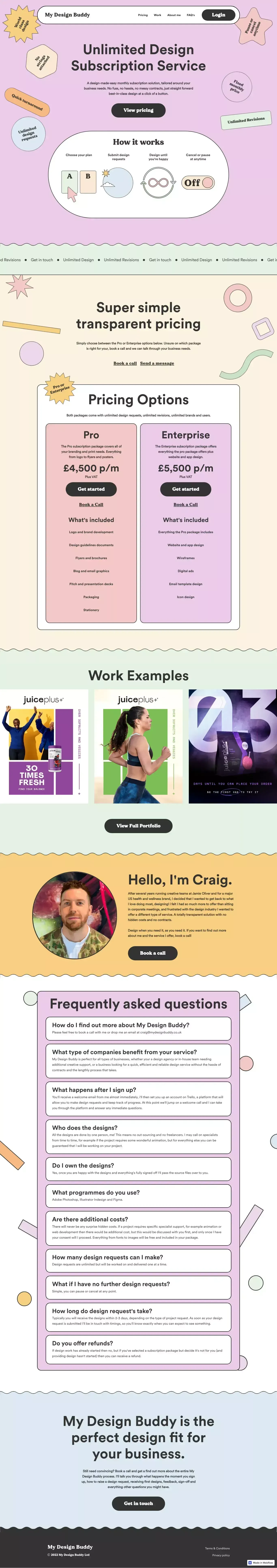 My Design Buddy - website design