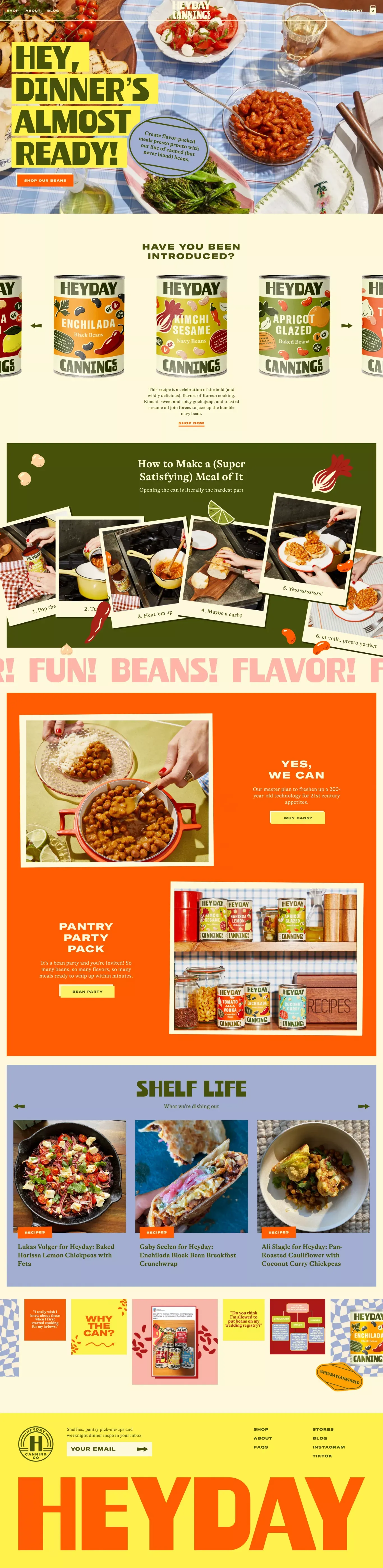Heyday Canning Co – Heyday Canning Co. - Ecommerce design