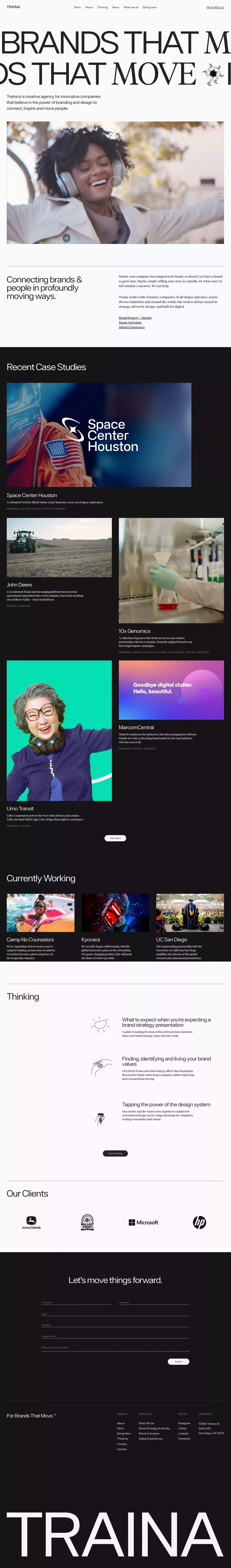 Home | Traina - Portfolio design