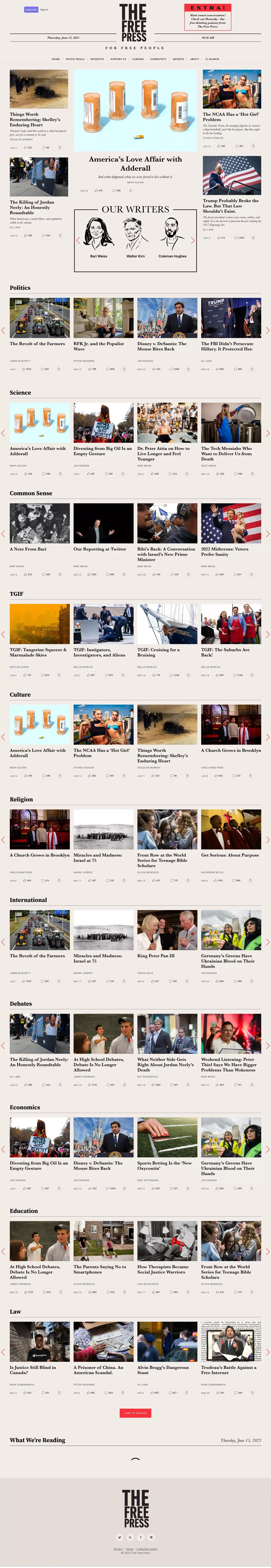 The Free Press - Blog design