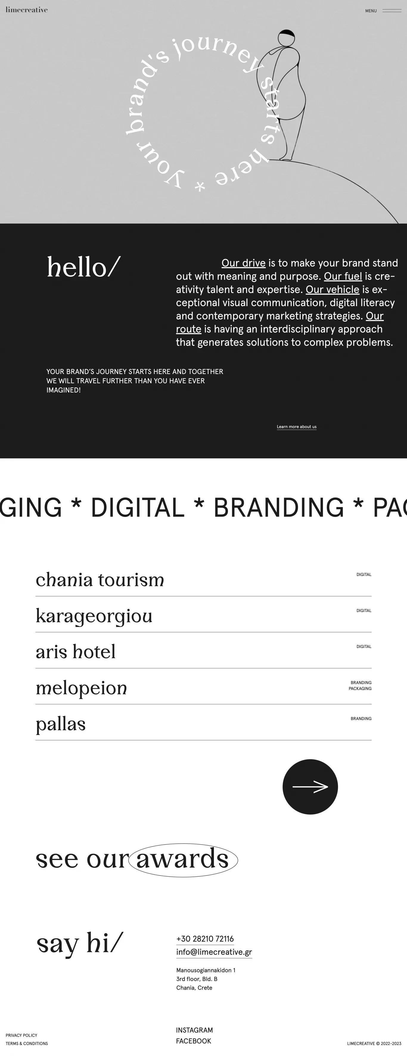 Web design and Branding Services in Crete - Lime Creative - Portfolio design