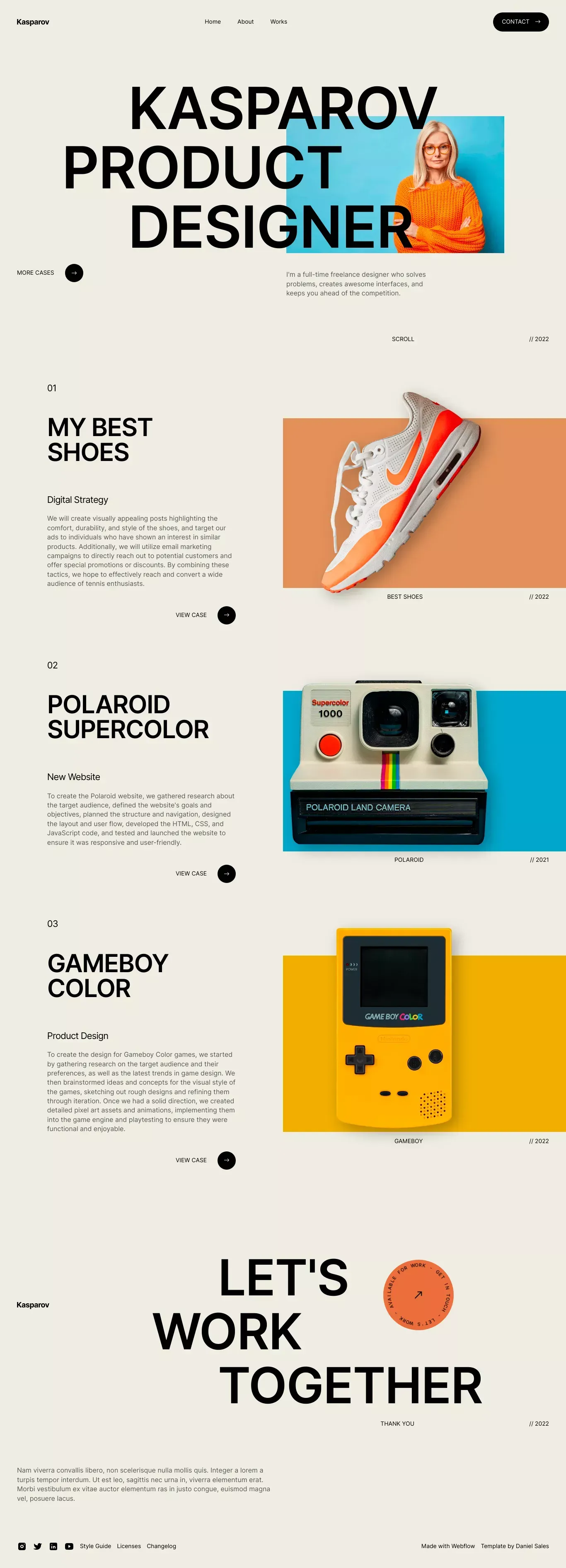 Kasparov - Webflow HTML website template - website design