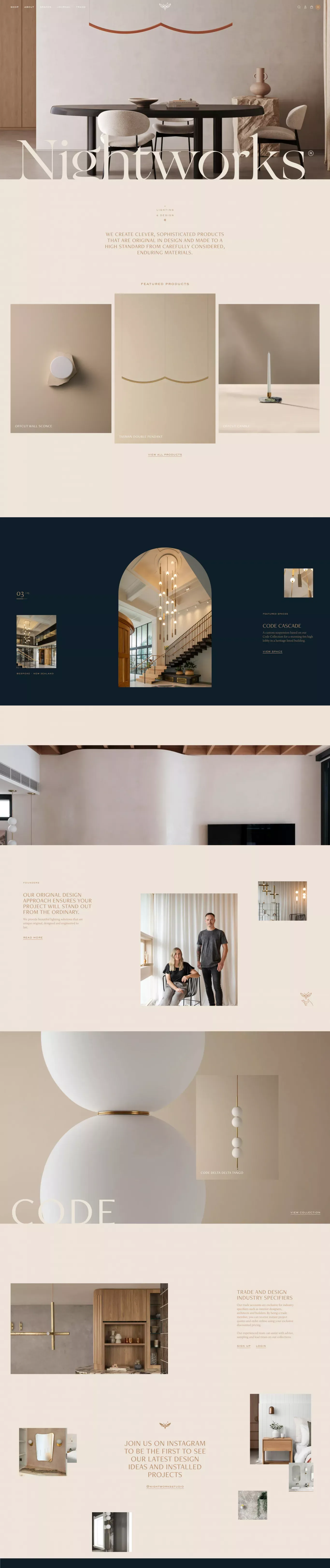 Nightworks Studio - Portfolio design