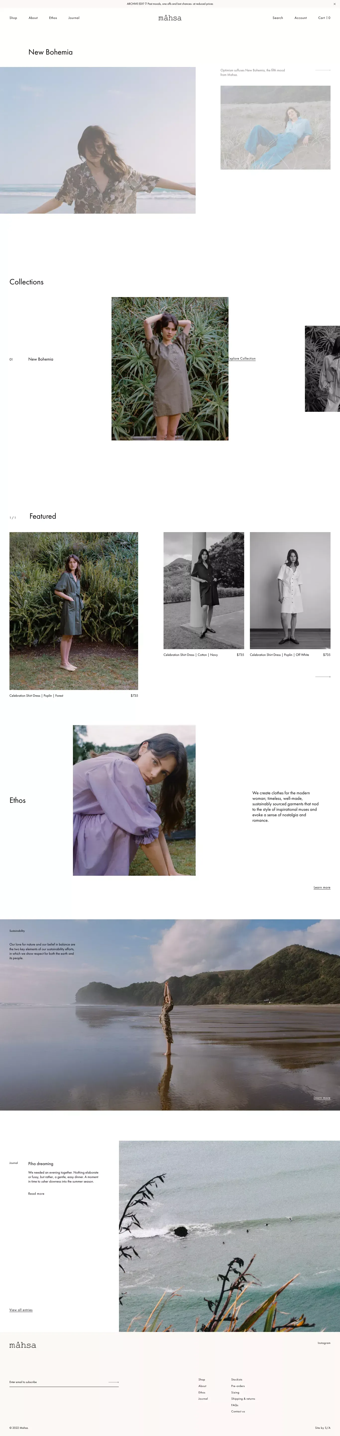 Mahsa - Ecommerce design