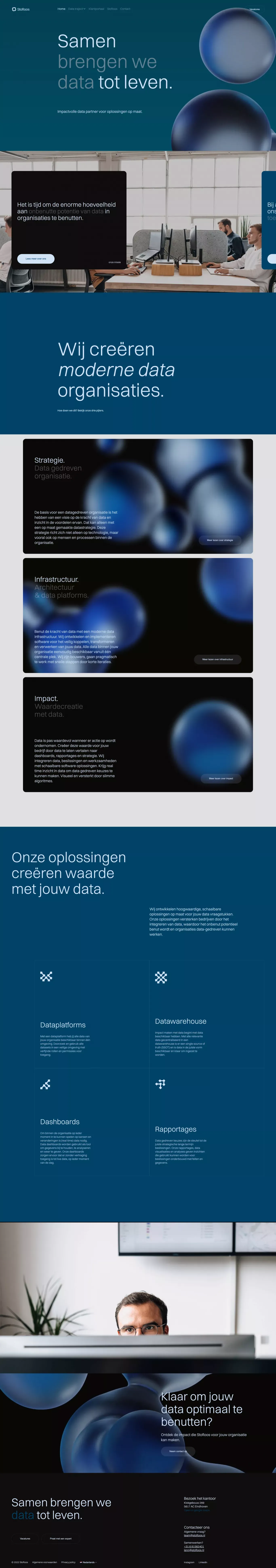 Data Partner - Samen brengen we data tot leven | Stofloos - Portfolio design