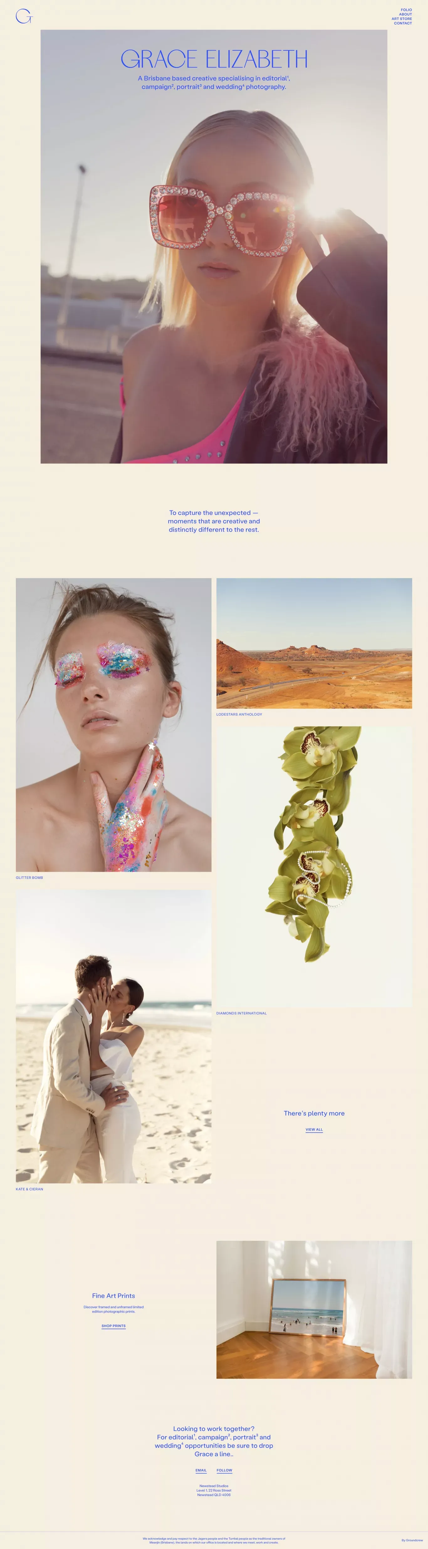Grace Elizabeth | Photographer | Grace Elizabeth - Portfolio design