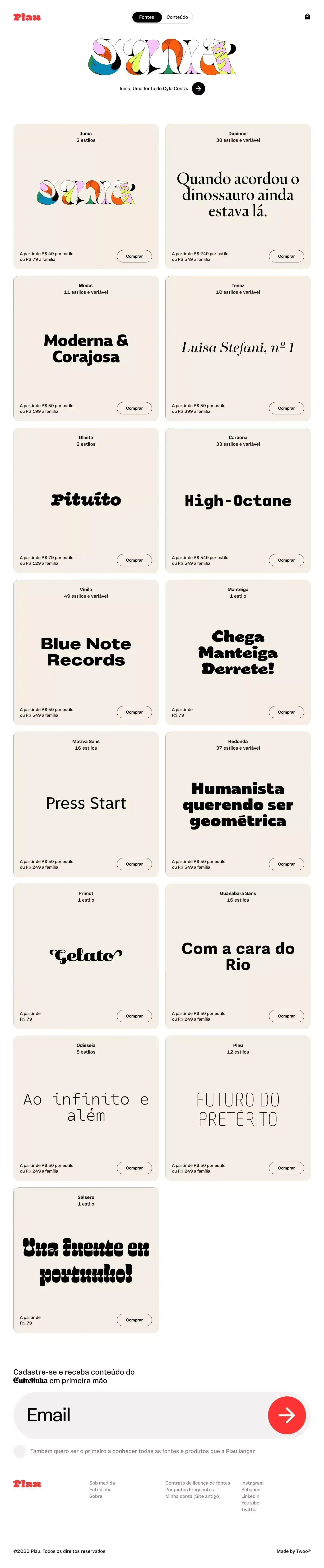 Plau - Ecommerce design