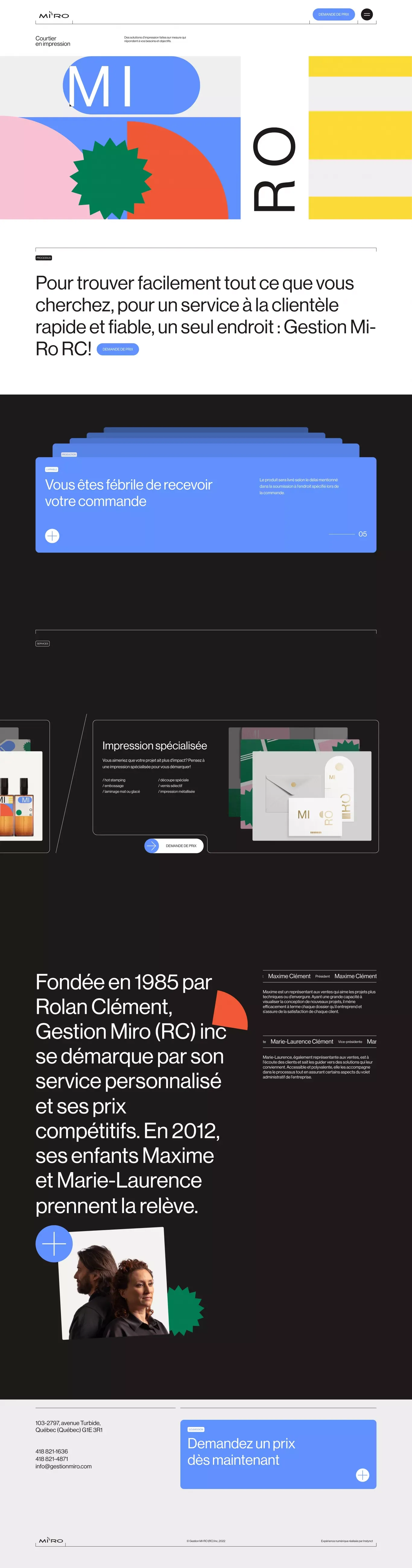Gestion Mi-Ro (RC) Inc - Landing design