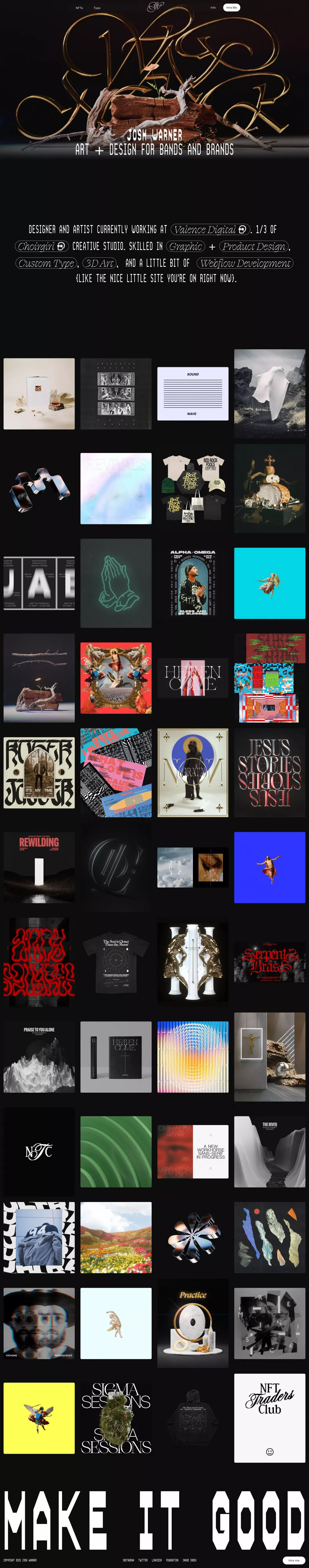 Josh Warner | Art & Design - Portfolio design