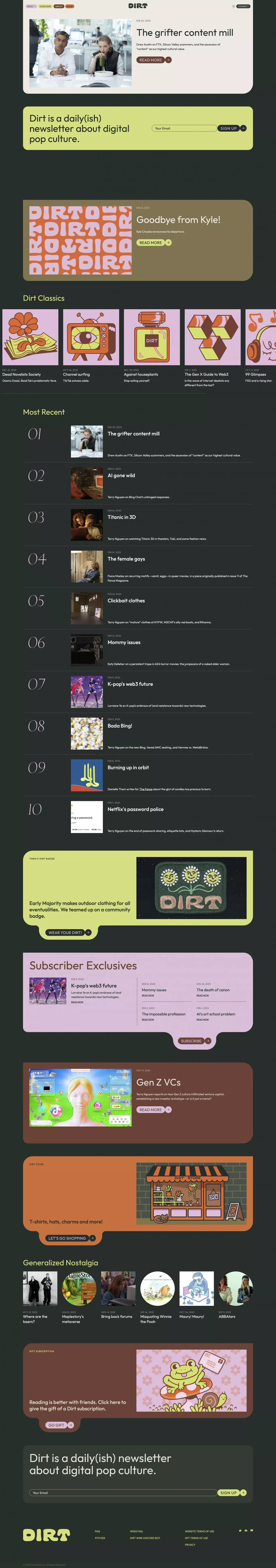 Digital culture and entertainment insights daily: Digital culture and entertainment insights daily - Landing design
