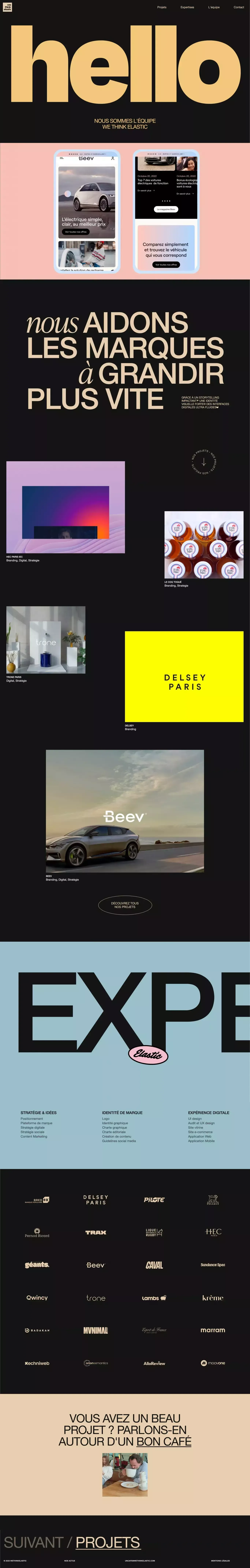We Think Elastic - Branding â¢ Digital â¢ Ideas - Portfolio design