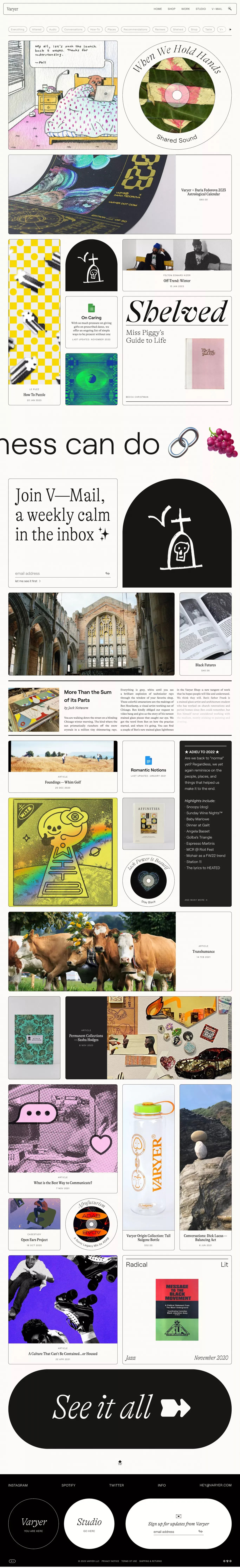 Home | Varyer - Blog design