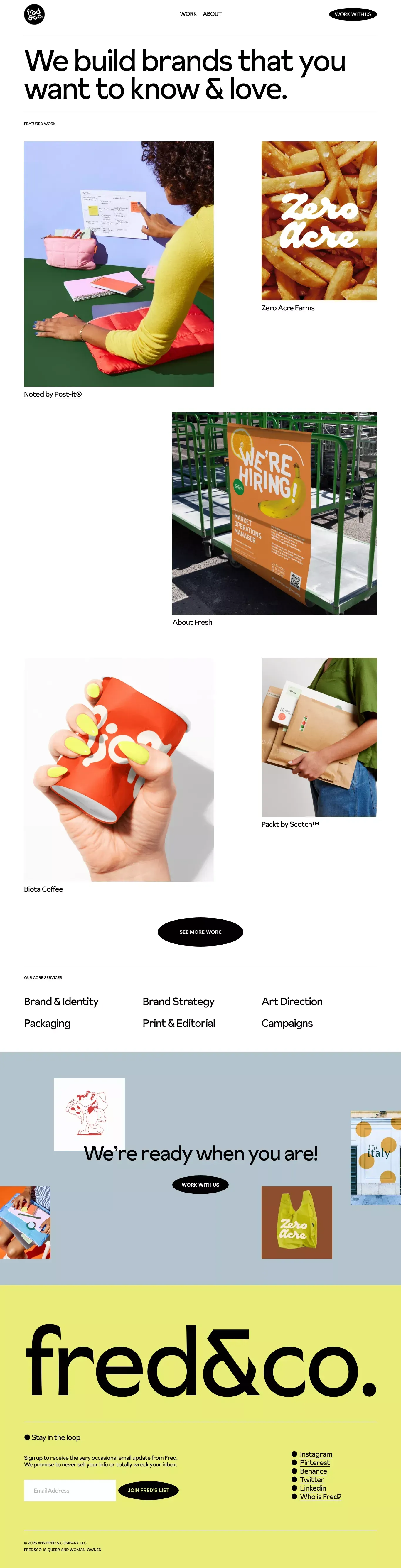 fred&co. - Portfolio design