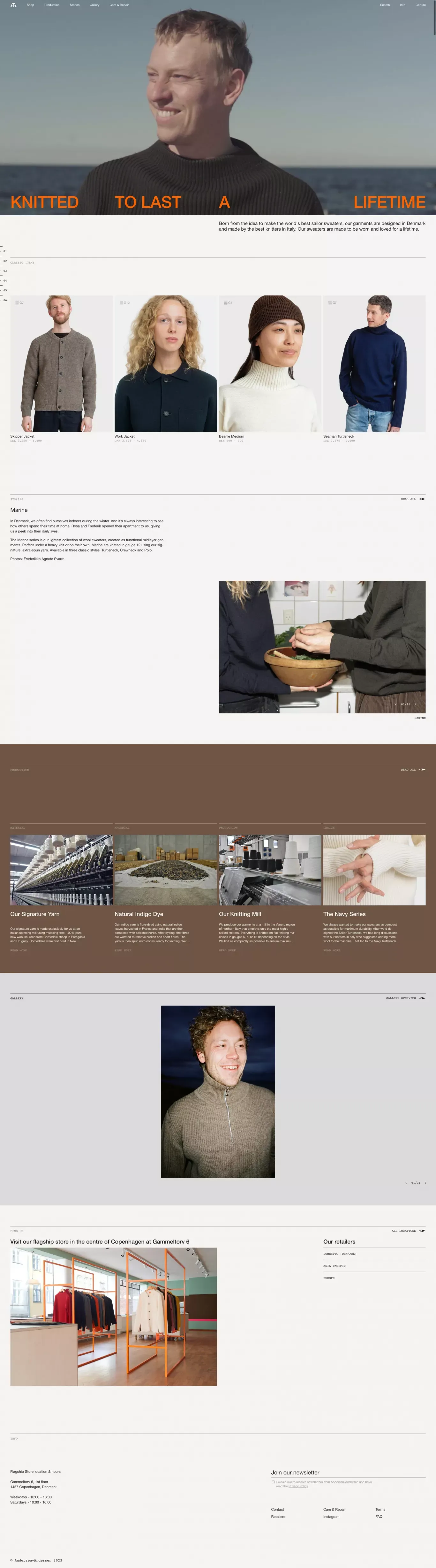 Andersen-Andersen - Ecommerce design