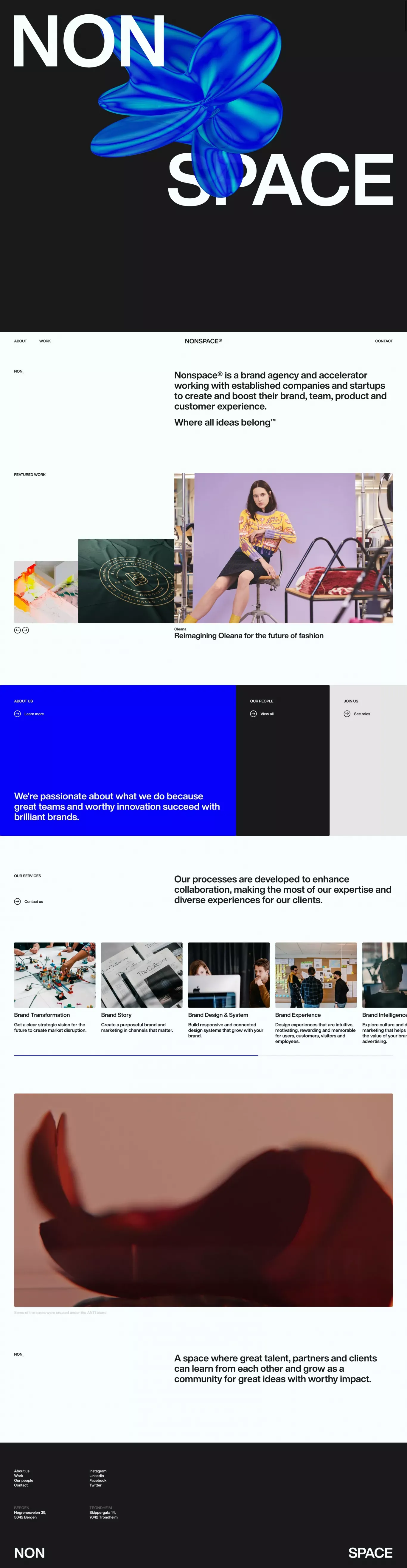 Nonspace® - Where all ideas belong - Portfolio design
