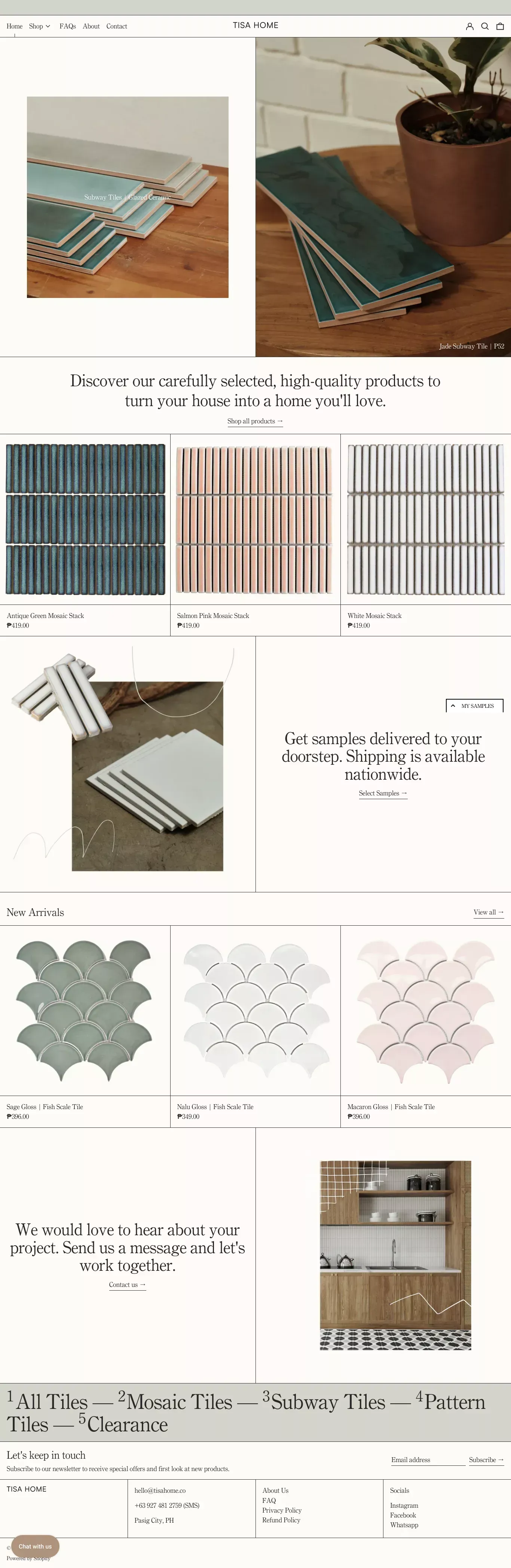 TISA HOME Online Store– Tisa Home - Ecommerce design
