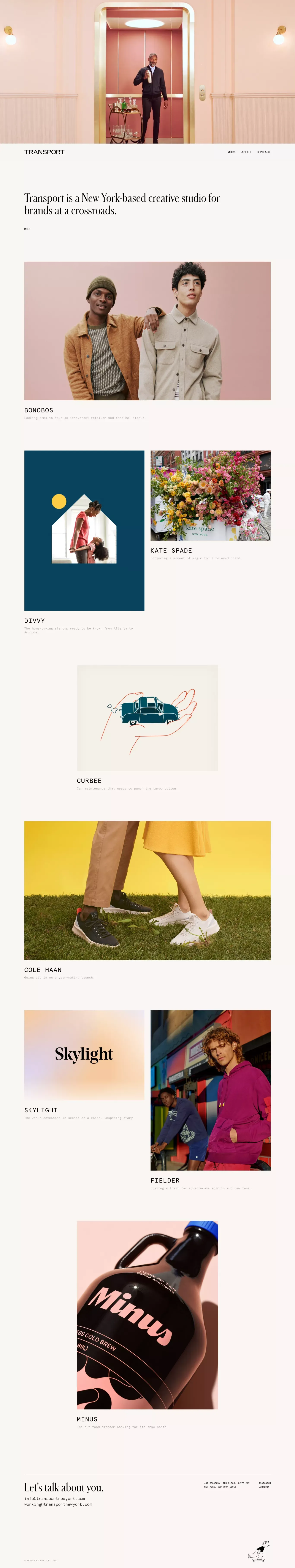 Transport New York - Portfolio design