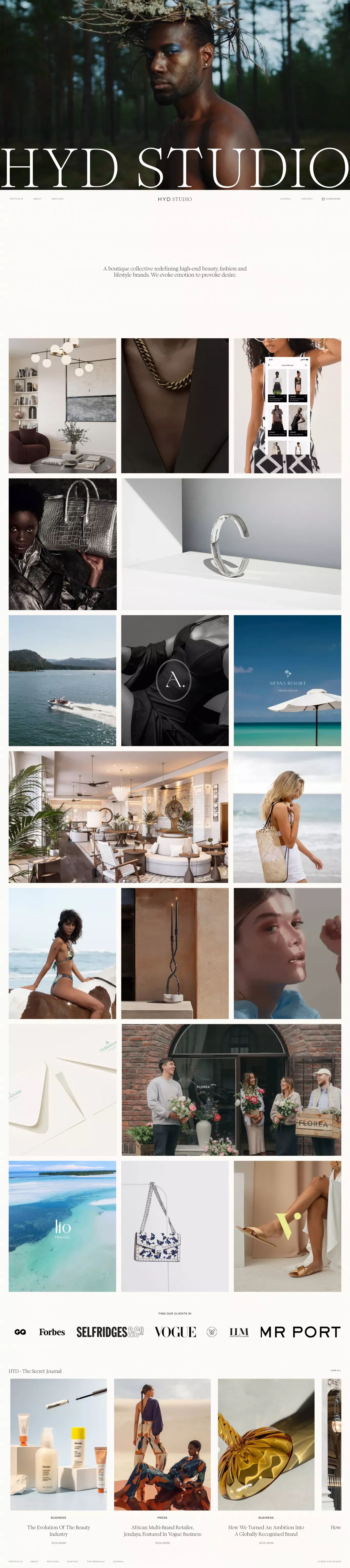 HYD Studio | Luxury Brand & Design Agency, London - Portfolio design