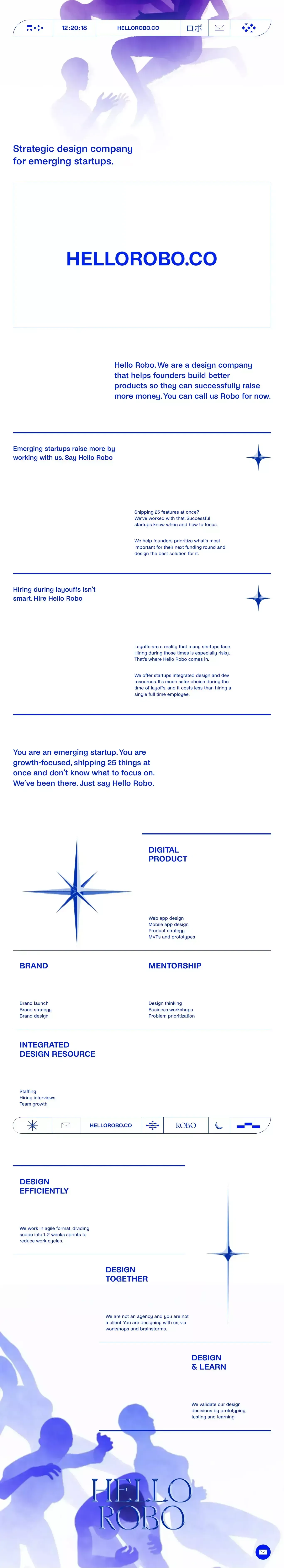 Hello Robo - website design