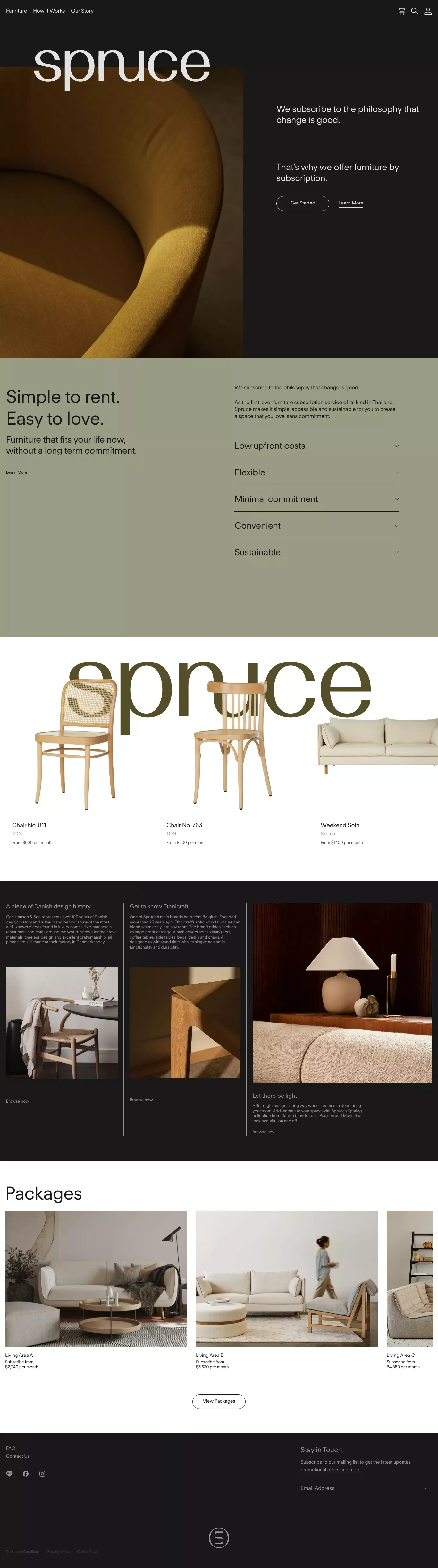 Spruce - Landing design