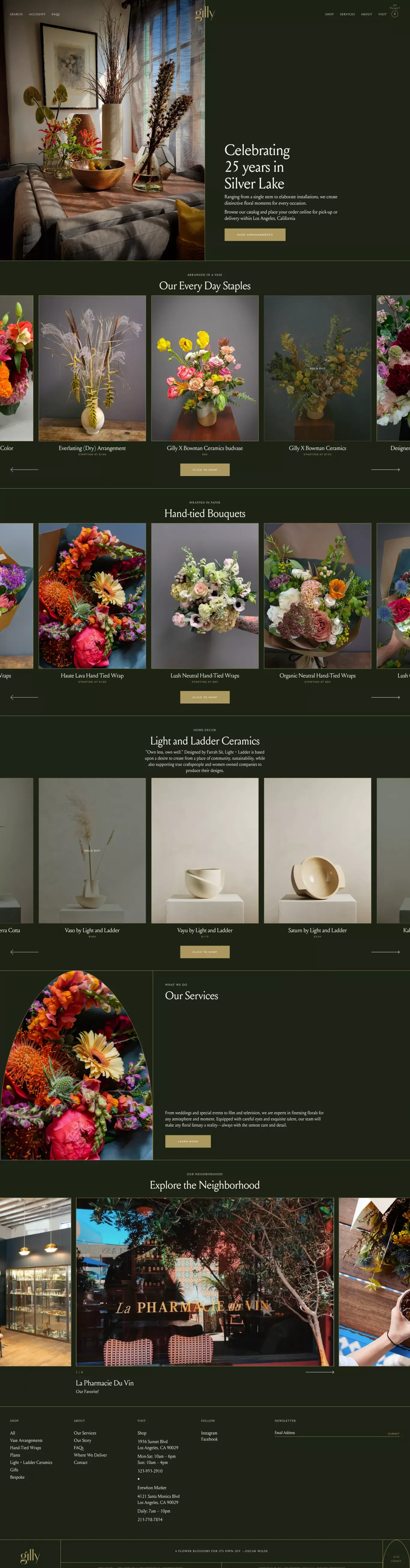 Gilly Flowers | Los Angeles, CA | Bespoke Floral Arrangements
 – GillyFlowers - Ecommerce design