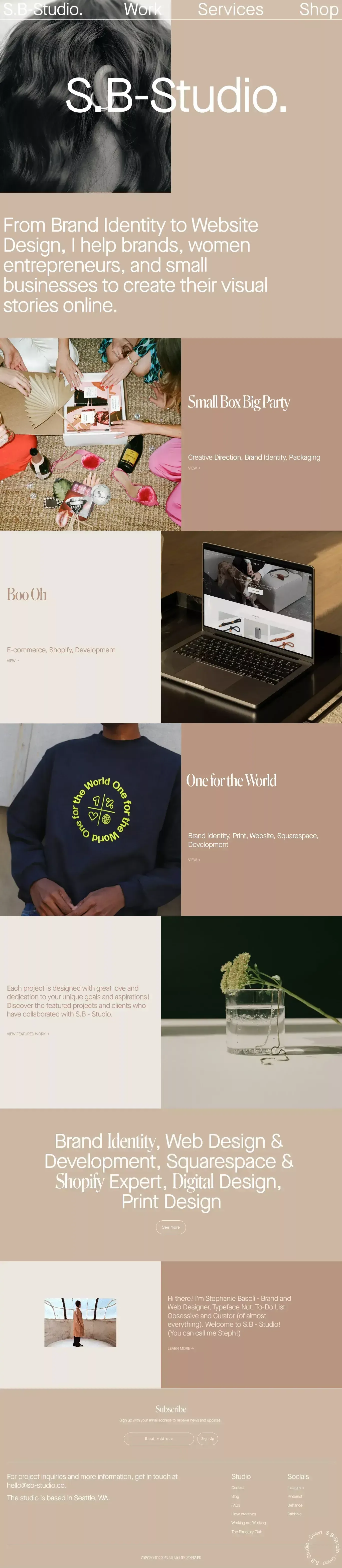 S.B-Studio. - Portfolio design