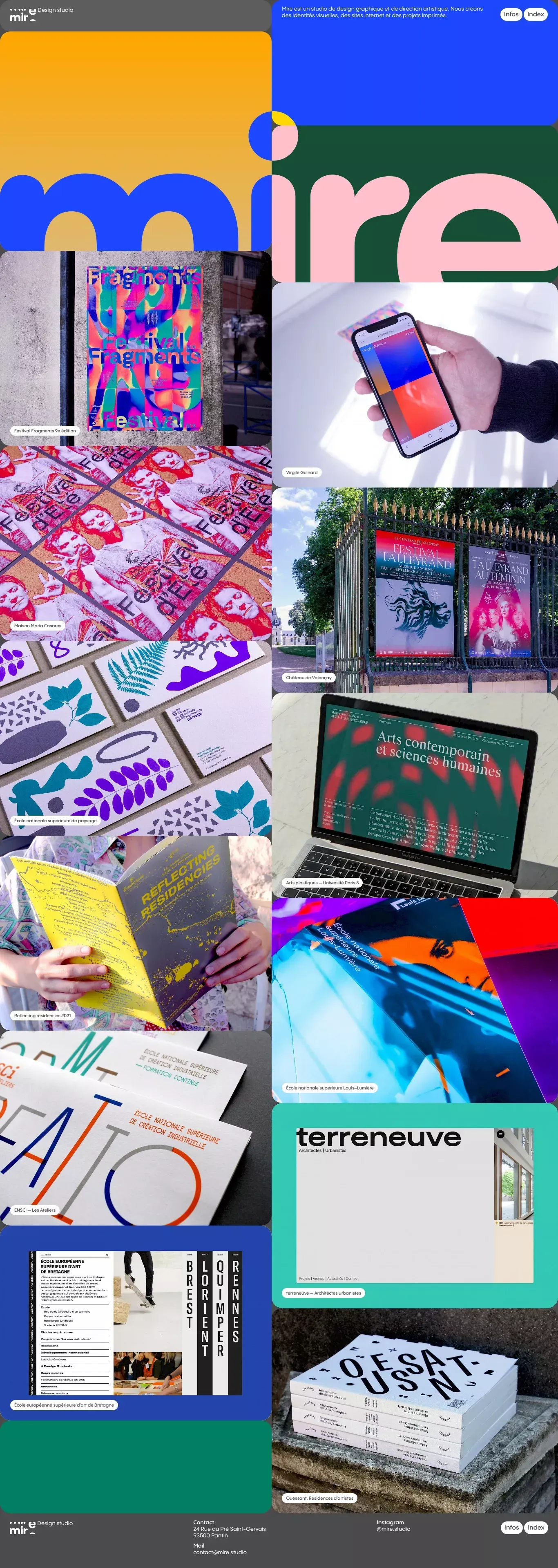 mire • studio | Benoit Böhnke et Cyril Makhoul - Portfolio design