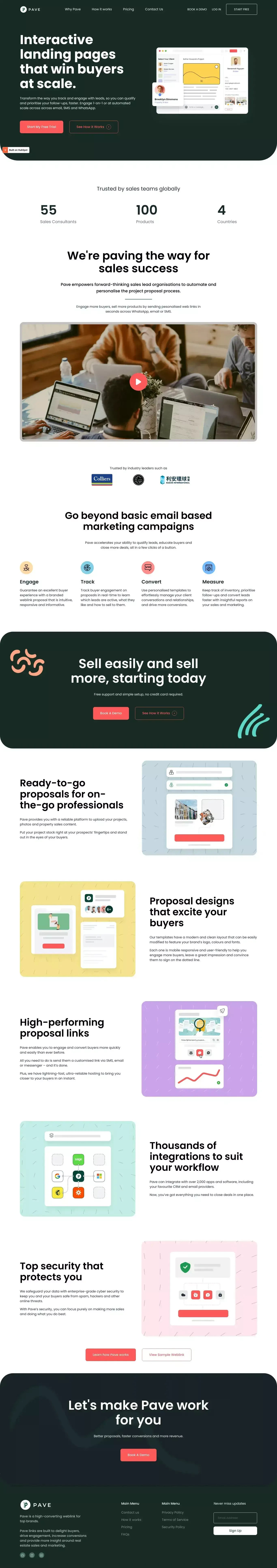 Property Sales Proposals That Convert | Pave - Landing design