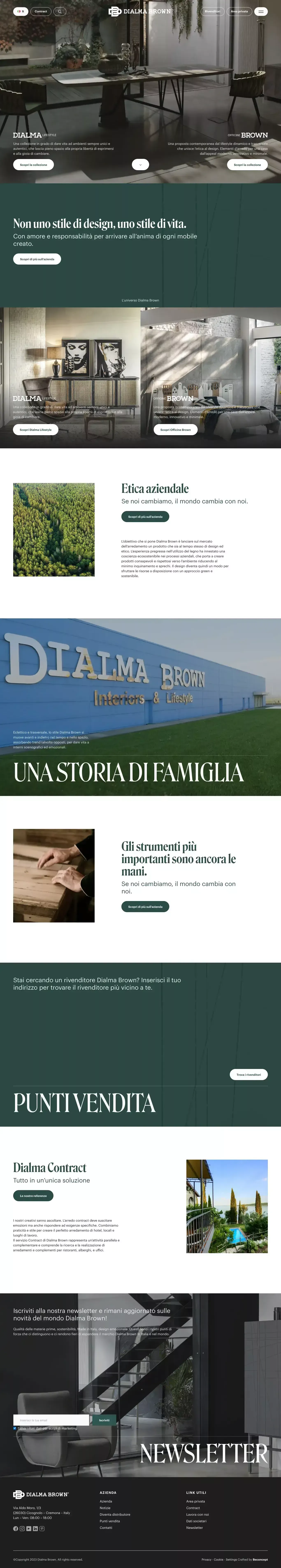 Homepage | Dialma Brown - Portfolio design