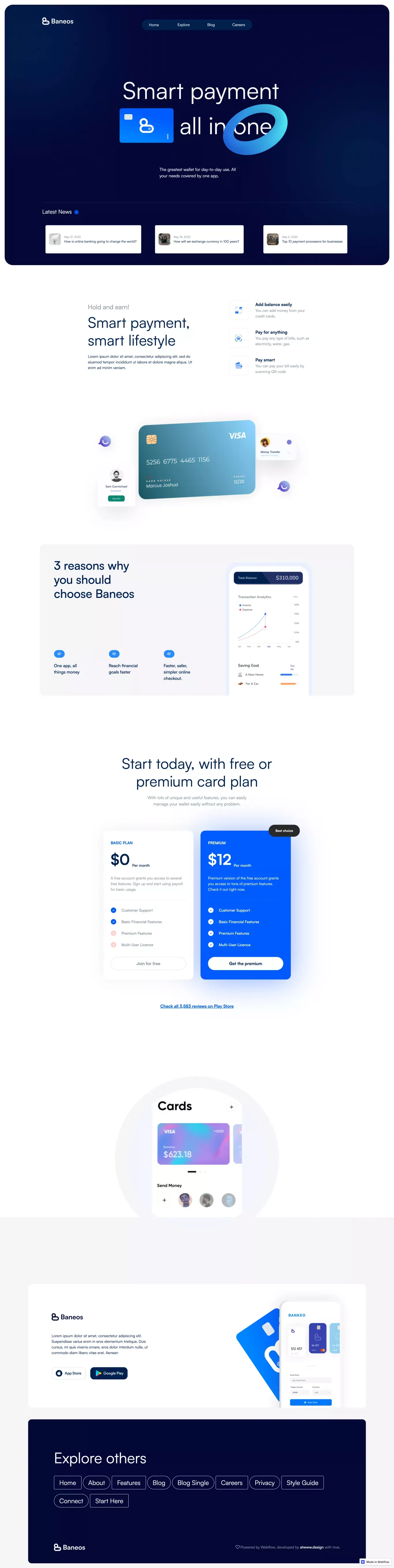 Baneos - Startup HTML5 Responsive Website Template - Template design