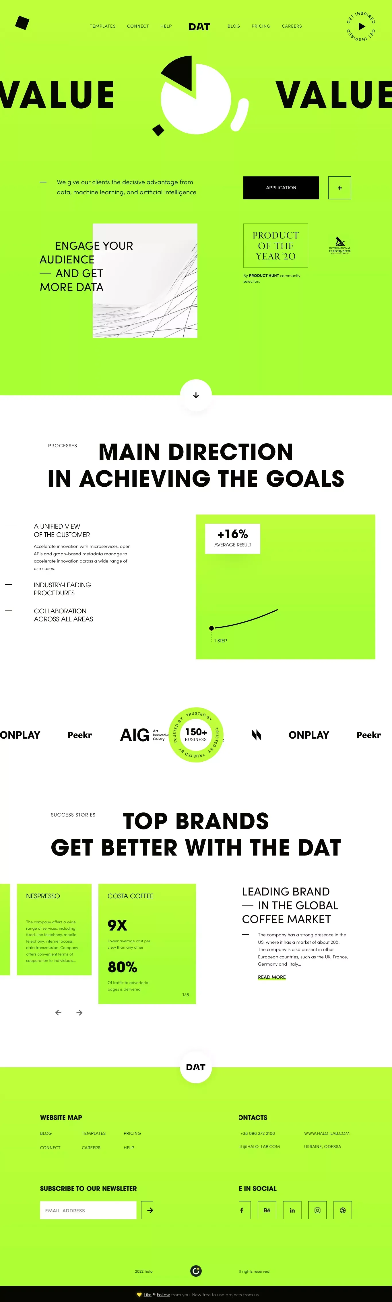 Survey Analytics - website design