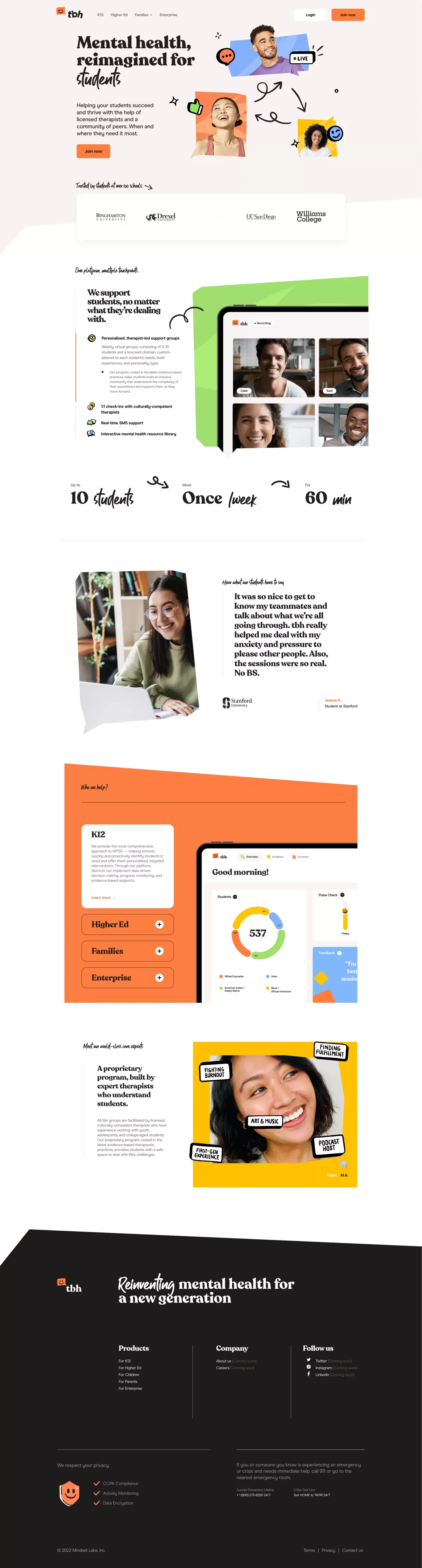 tobehonest-voila - Landing design