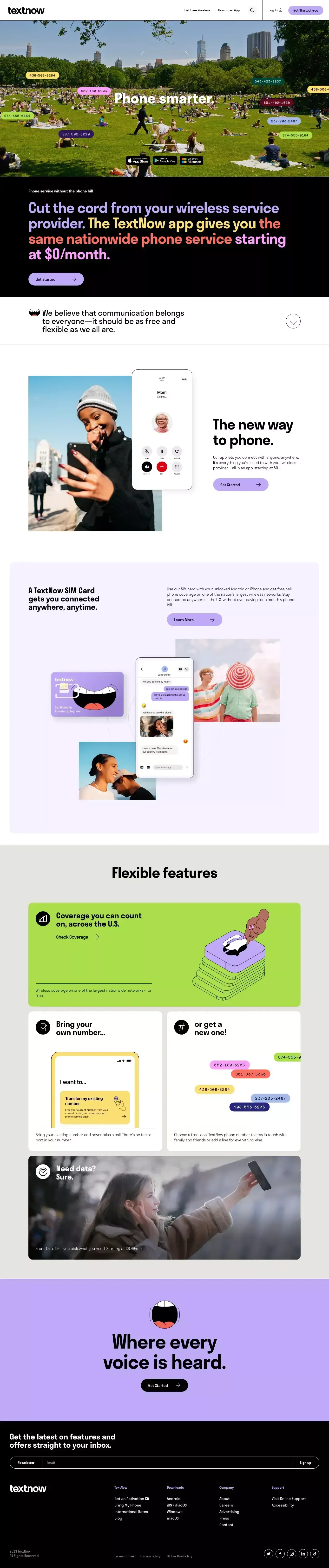Just a moment... - Landing design