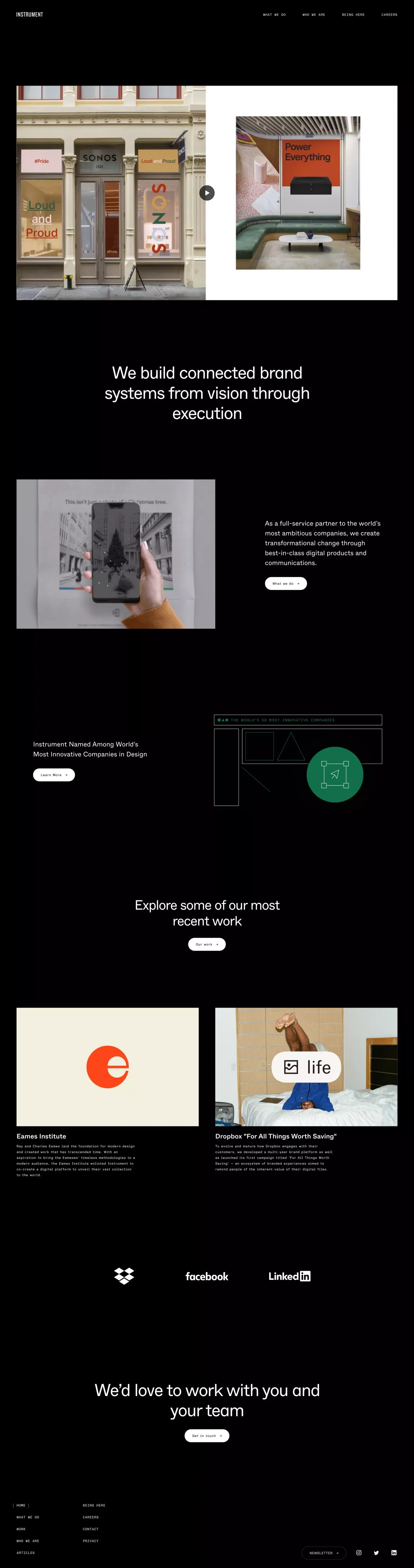 Instrument - Portfolio design
