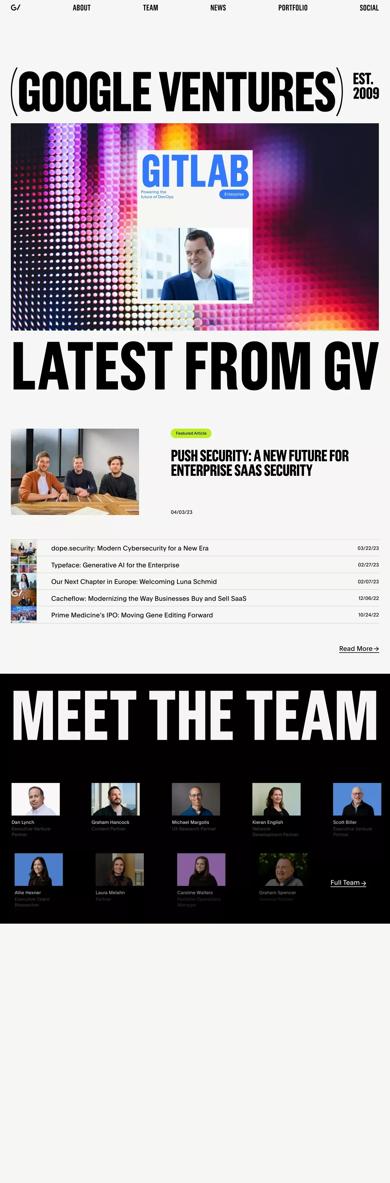 GV - Home - Portfolio design