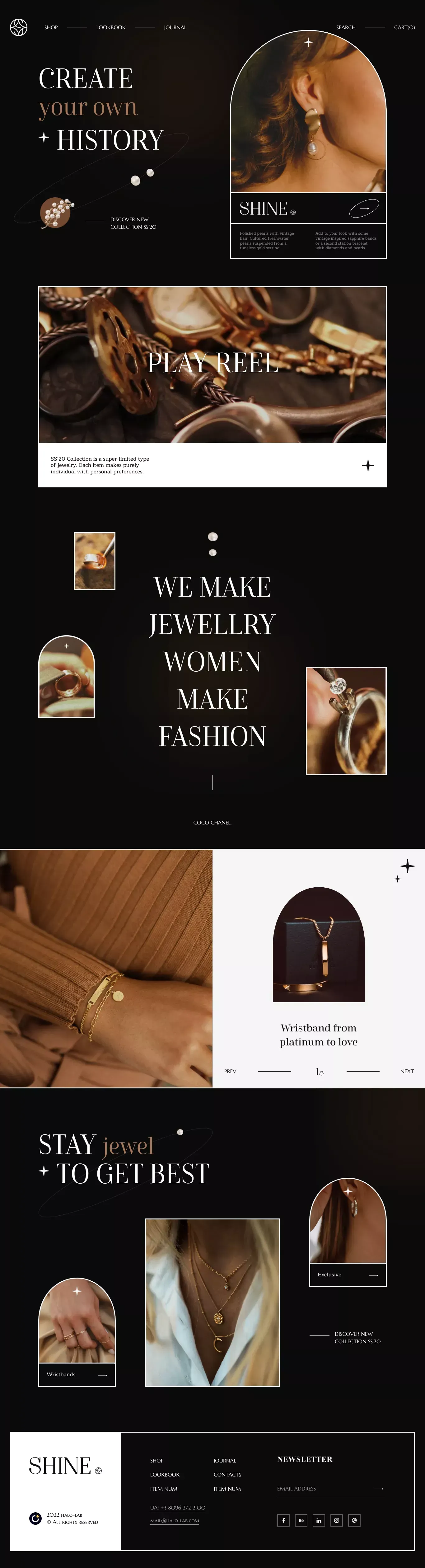 Shine Shop - Landing design